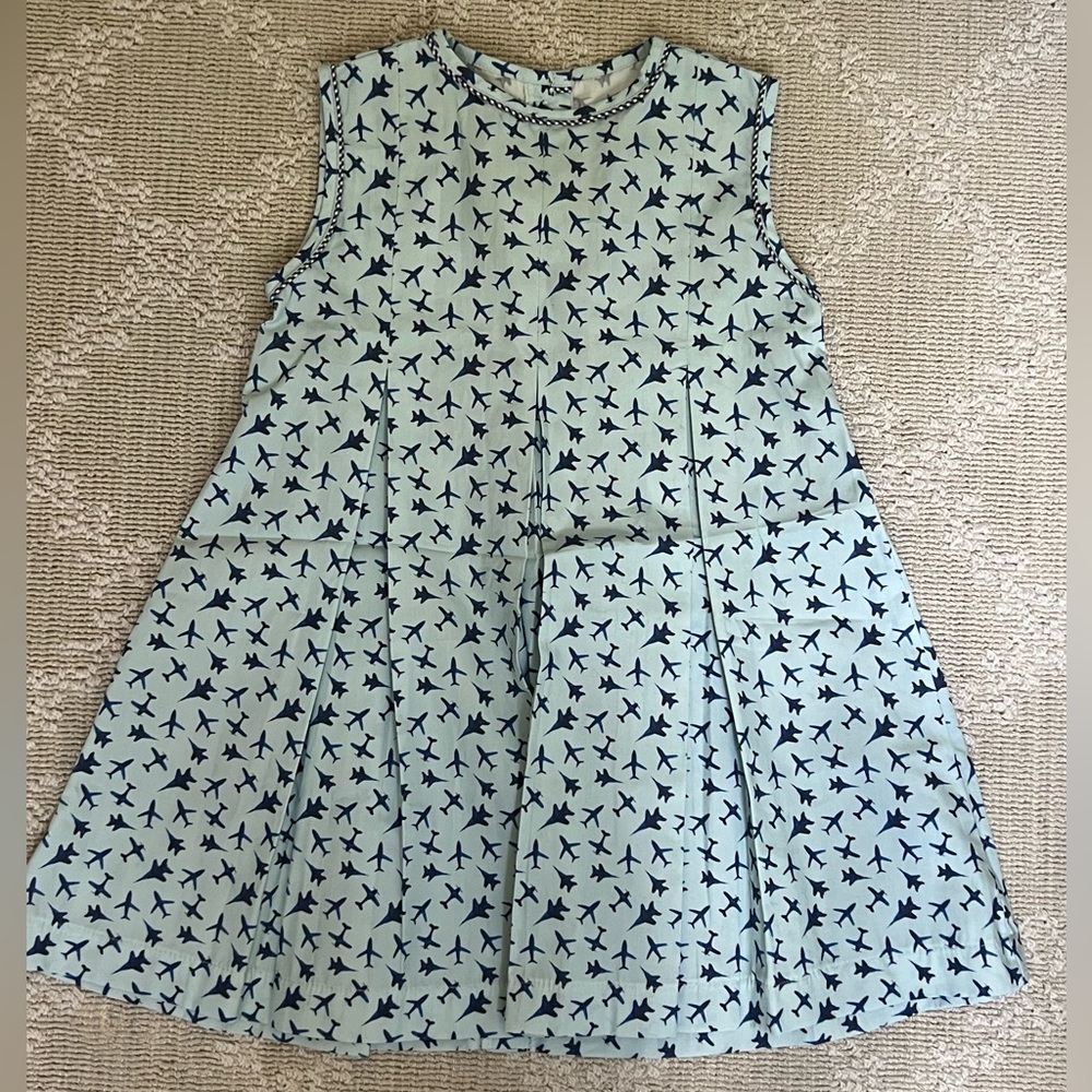 James & Lottie 4T Penny Pleat Dress, Airplanes